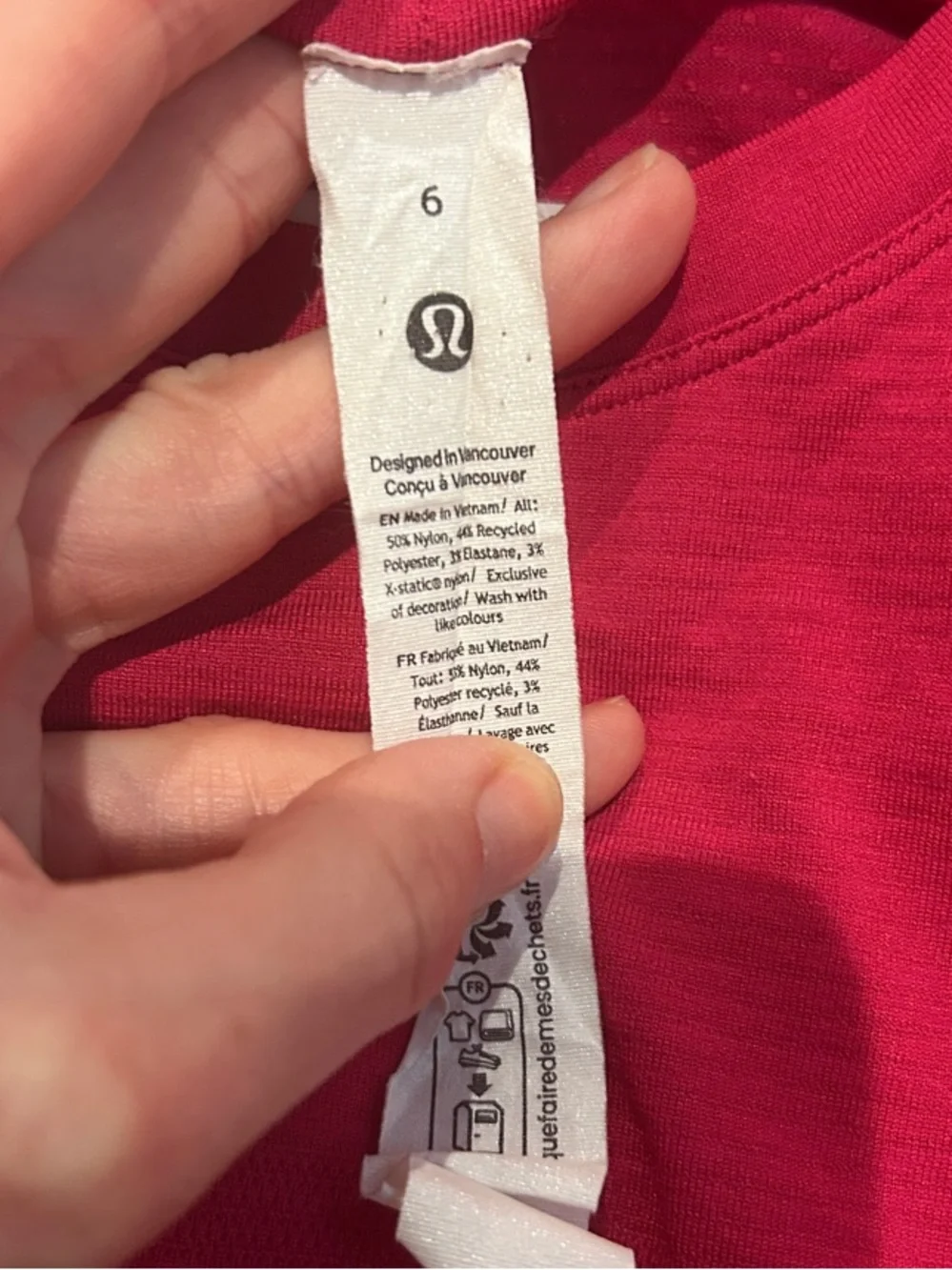 Lululemon Swiftly Tech Short Sleeve 2.0 Hip Length 6 Berry Pink Seamless Tee